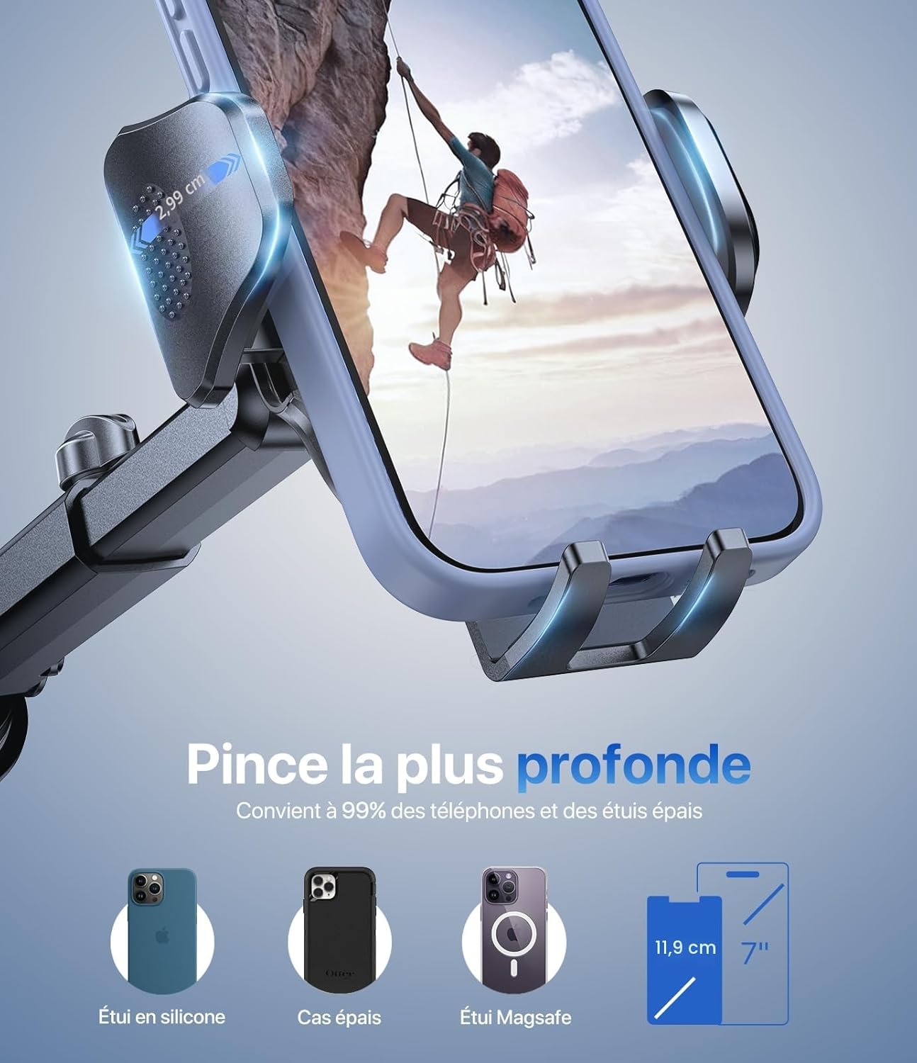 Porte Téléphone Voiture Tableau de Bord