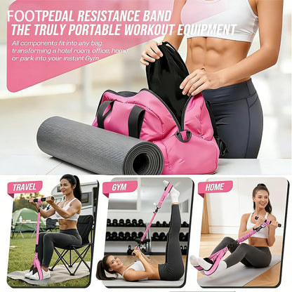 2026 Latest Upgraded Version of the Adjustable Resistance Soft Foot Pedal Multi-Functional Resistance Band, Suitable for Sit-Ups