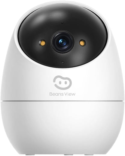 Beans View Caméra de Sécurité Intérieure 2K, 360°