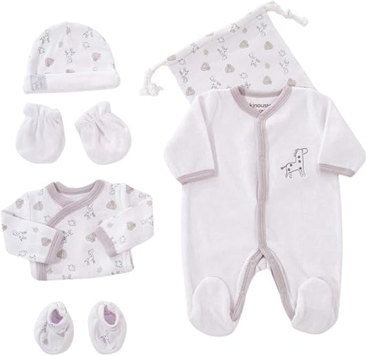 Kit Naissance Bébé Velours – Ensemble Naissance Nouveau