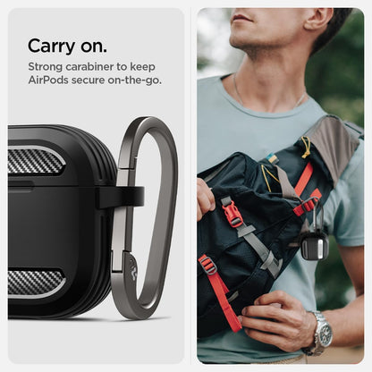 Spigen Rugged Armor Coque Compatible avec AirPods 4