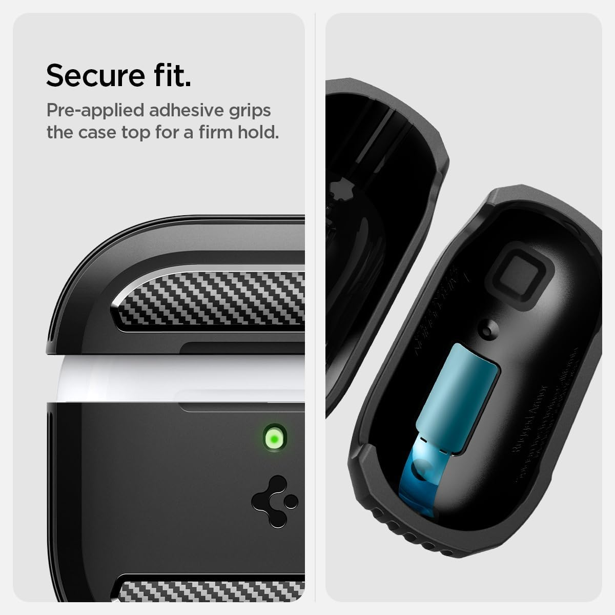 Spigen Rugged Armor Coque Compatible avec AirPods 4