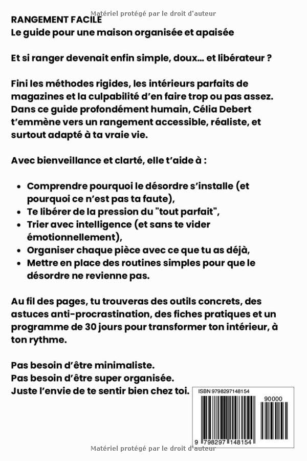 RANGEMENT FACILE – Le guide pour une maison organisée