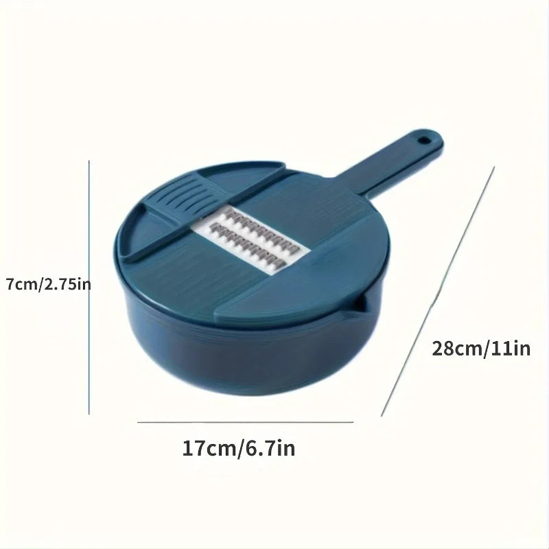 9-In-1 Multifunctional Vegetable Chopper, Carrot and Potato Manual Shredding and Slicing Machine, Radish Chopper, Kitchen Tool
