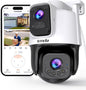 Tenda CH9 Caméra Surveillance WiFi Extérieure Double Objectif 2K