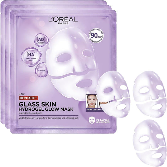 Masque Visage Hydrogel Éclat, Hydratation Intense