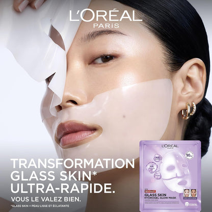 Masque Visage Hydrogel Éclat, Hydratation Intense