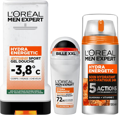 L'Oréal Paris Men Expert Hydra Energetic Kit Complet Anti-Fatigue Homme