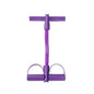 6-Pipe Elastic Yoga Resistance Band - Purple PVC Exercise Bands for Core, Arms & Legs Workouts, Home Gym Fitness Equipment