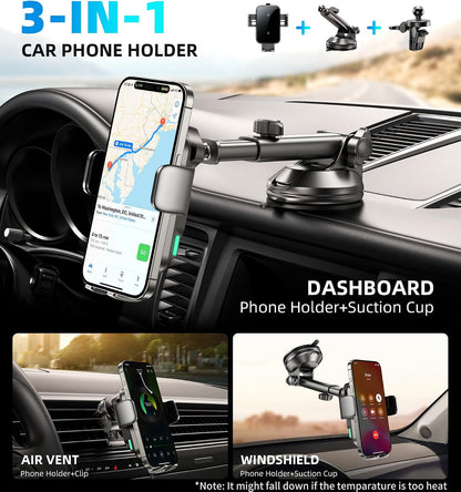 Chargeur sans Fil pour Voiture, Double Bobine 15W Charge Rapide