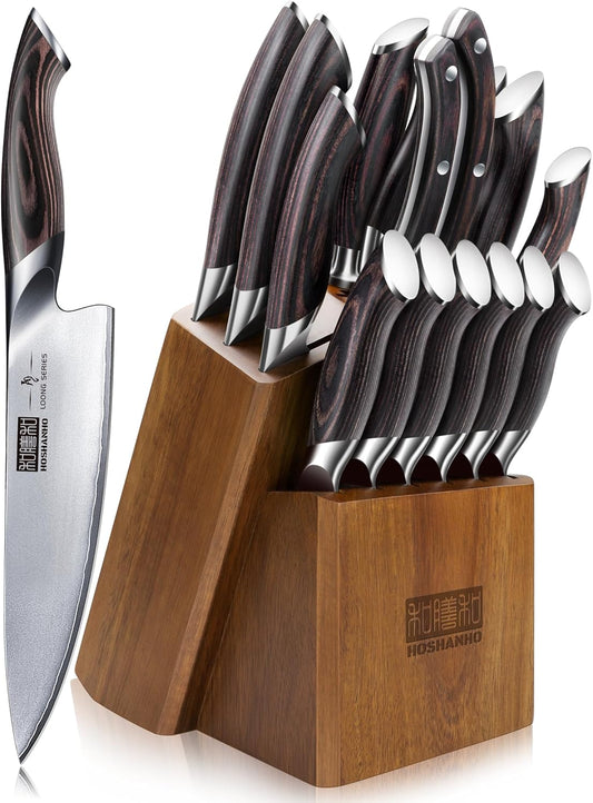 HOSHANHO Set Couteau Cuisine 16 Pièces