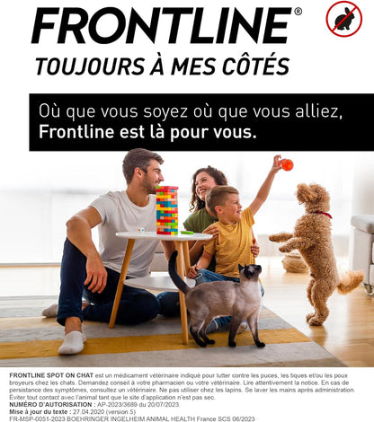 FRONTLINE Spot On Chat - Anti Puces, Tiques &amp; Poux