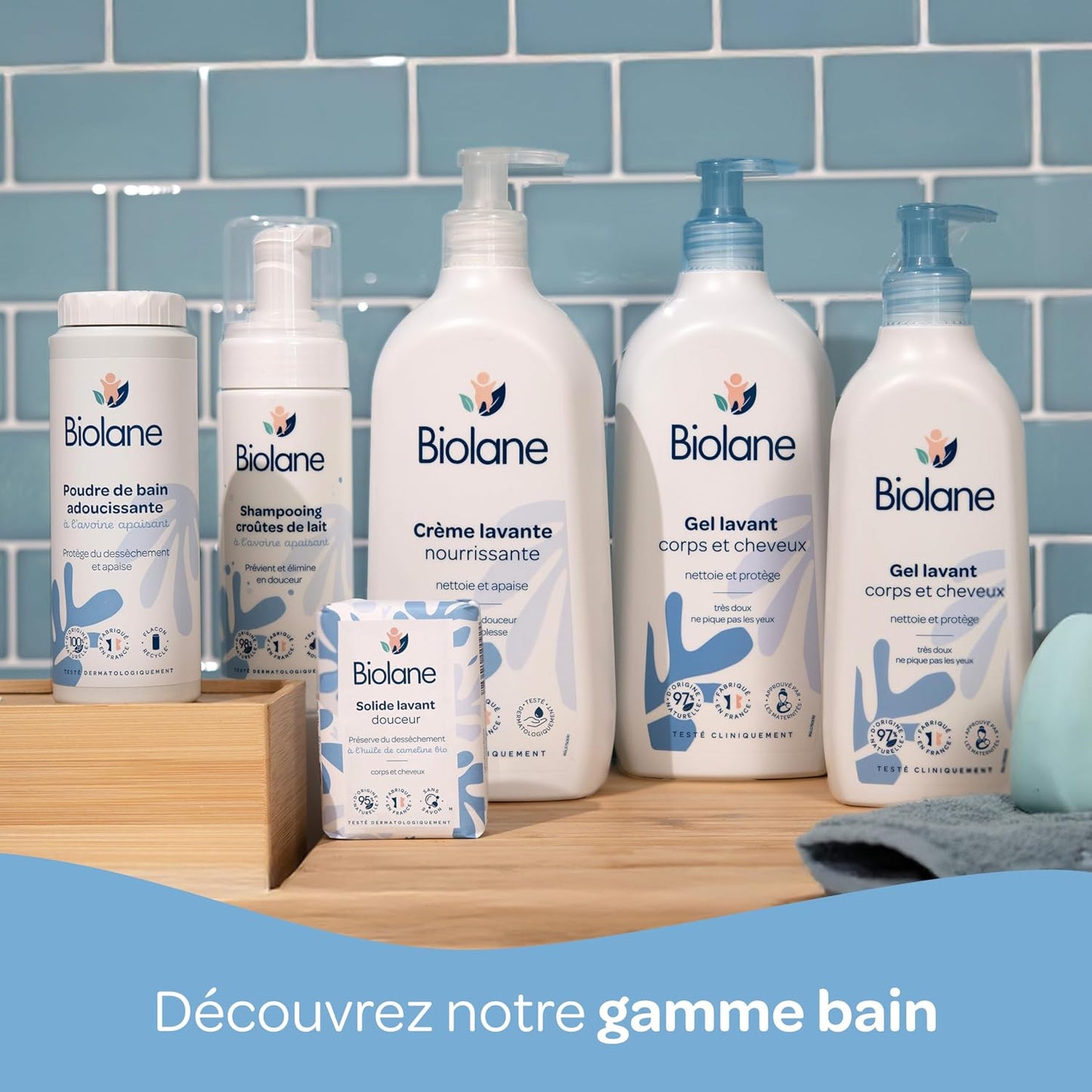 Kit Bain &amp; toilette - Bébé - Gel douche, Lait de toilette