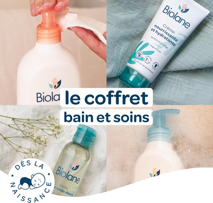 Kit Bain &amp; toilette - Bébé - Gel douche, Lait de toilette