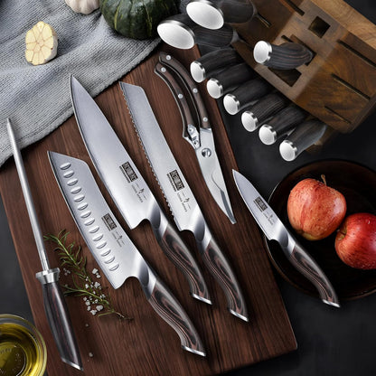 HOSHANHO Set Couteau Cuisine 16 Pièces